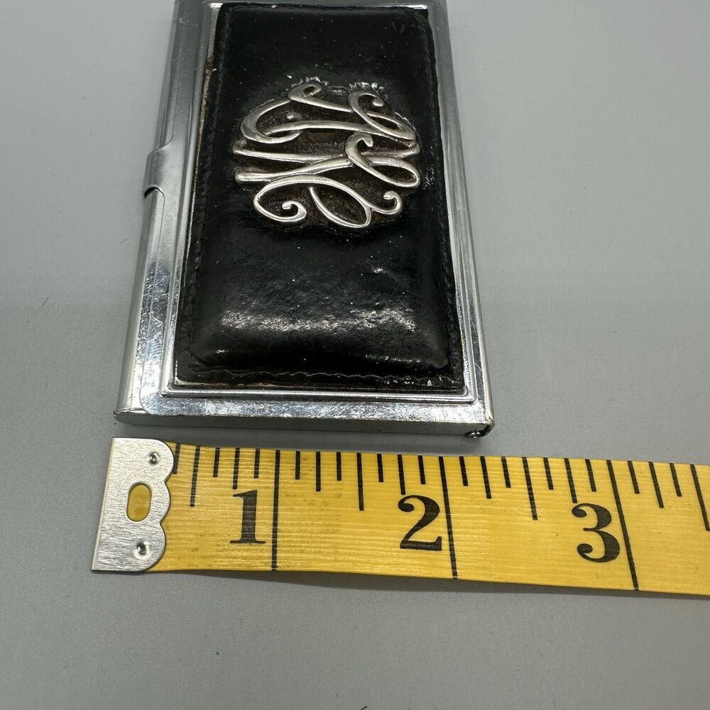 Brighton Business Card Holder Black And Silver - Picture 6 of 6